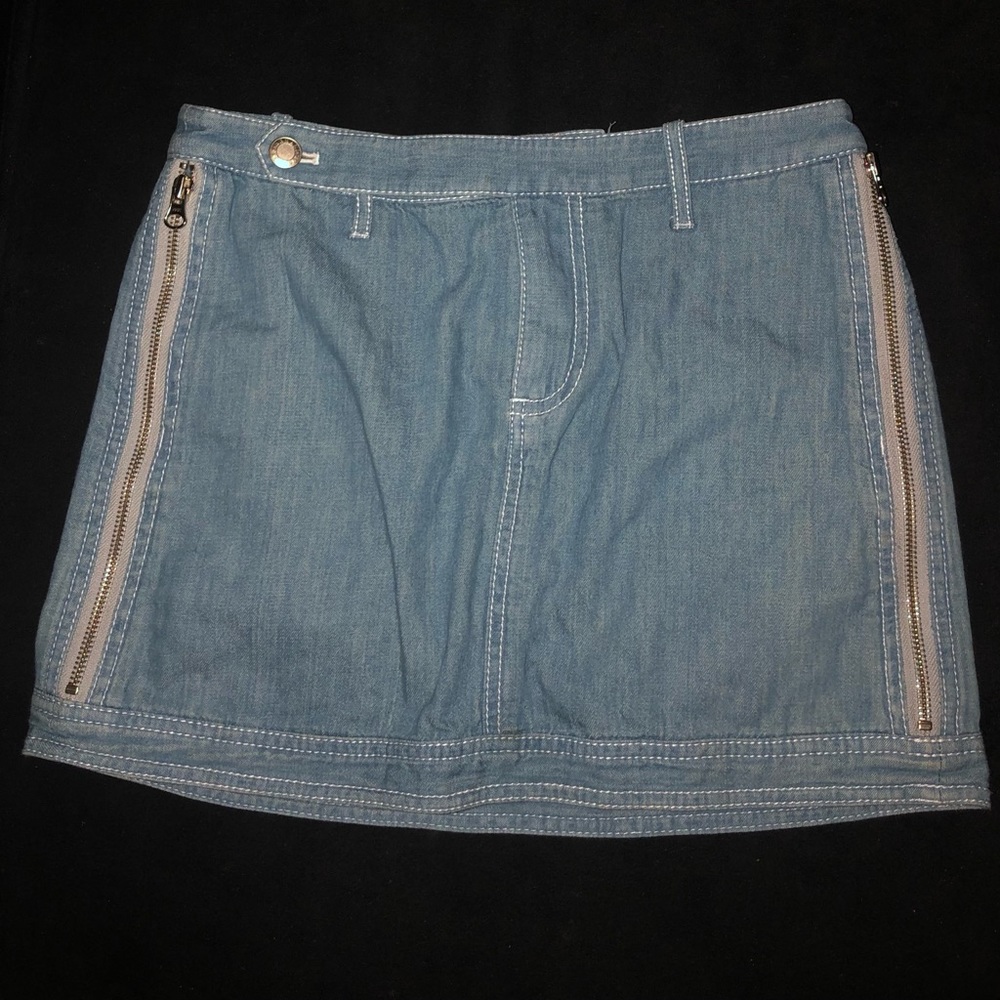 Armani Exchange Denim Mini Skirt Size 2 - Picture 4 of 5